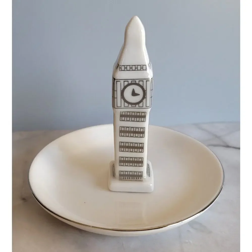 Kohls Big Ben Ring Holder Trinket Dish 3-1/2